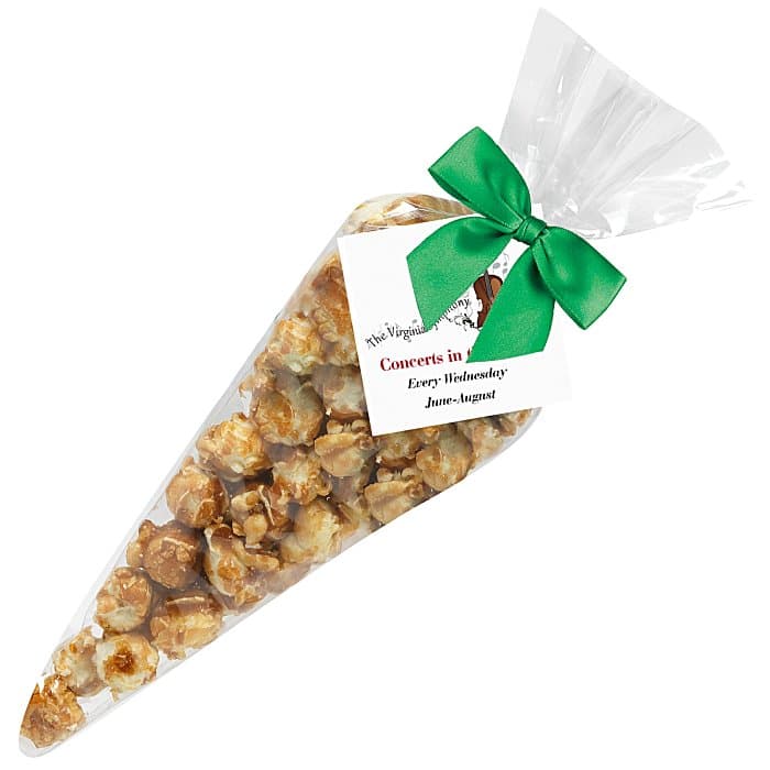Caramel Popcorn Cone Bags - Small