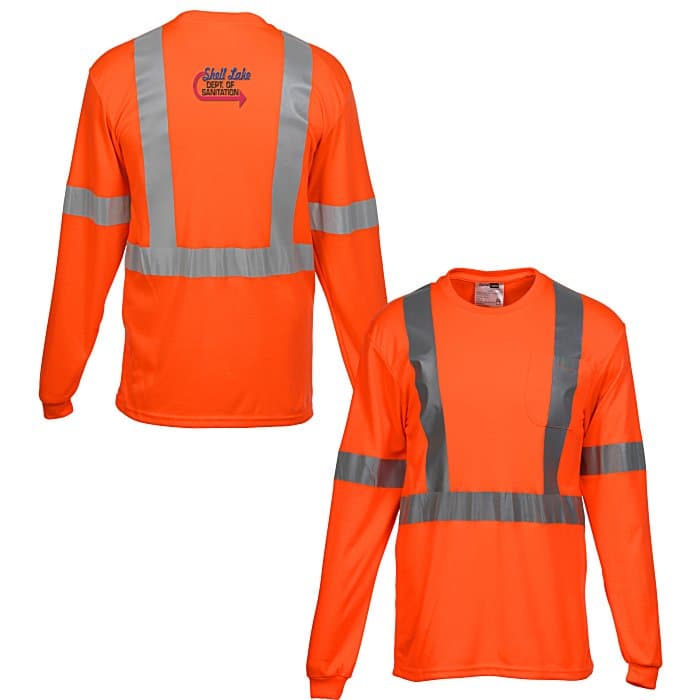 High Visibility Long Sleeve Safety T-Shirt