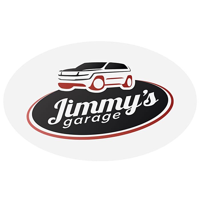 Full Color Sticker - Oval - 2-1/2 inches x 4 inches