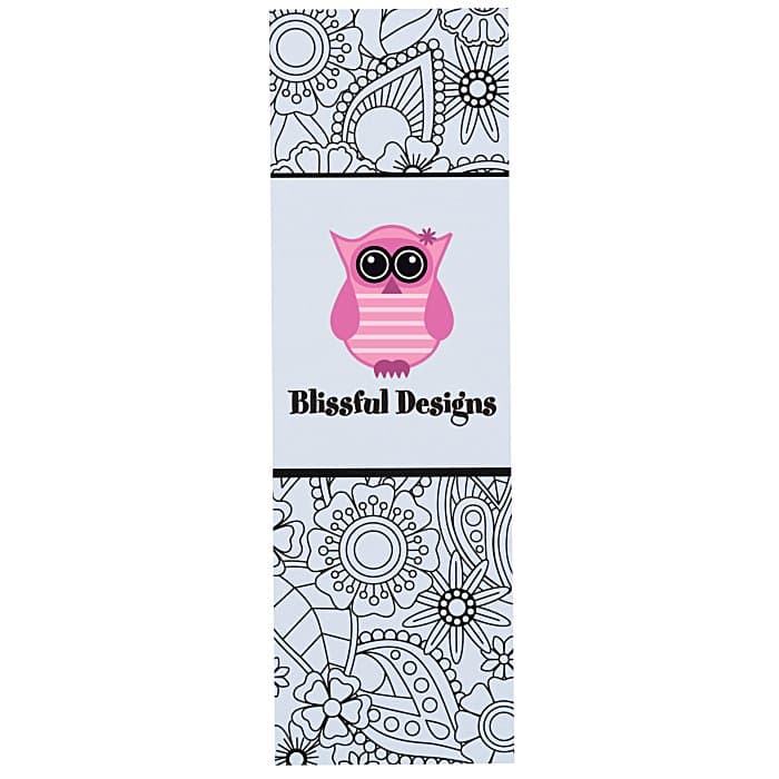 Coloring Bookmark - Floral