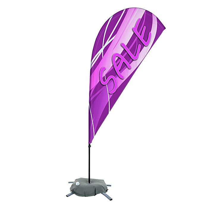 Indoor Value Sail Sign - 6 1/2 feet - One Sided