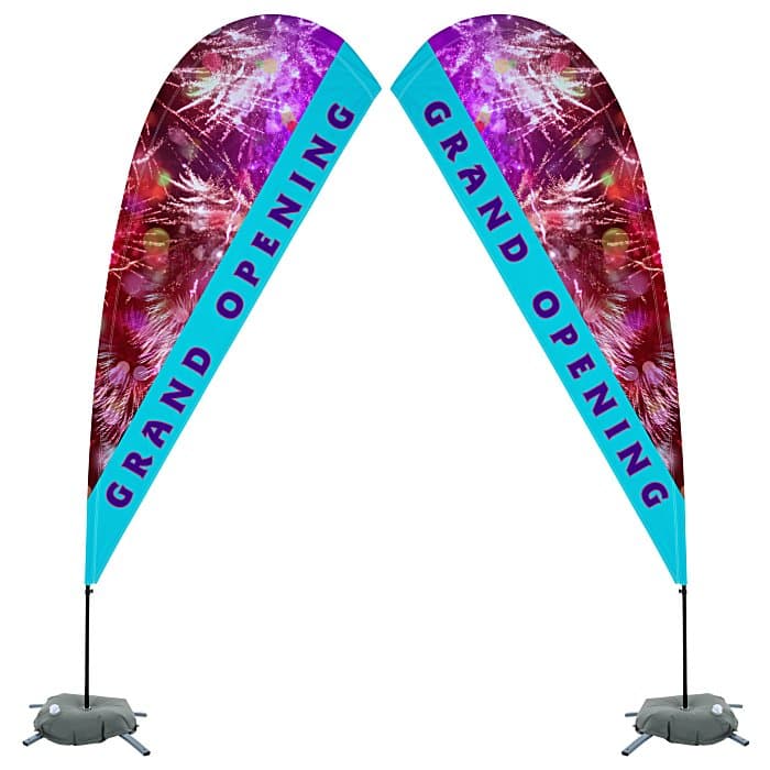 Indoor Value Sail Sign - 9 1/2 feet - Two Sided