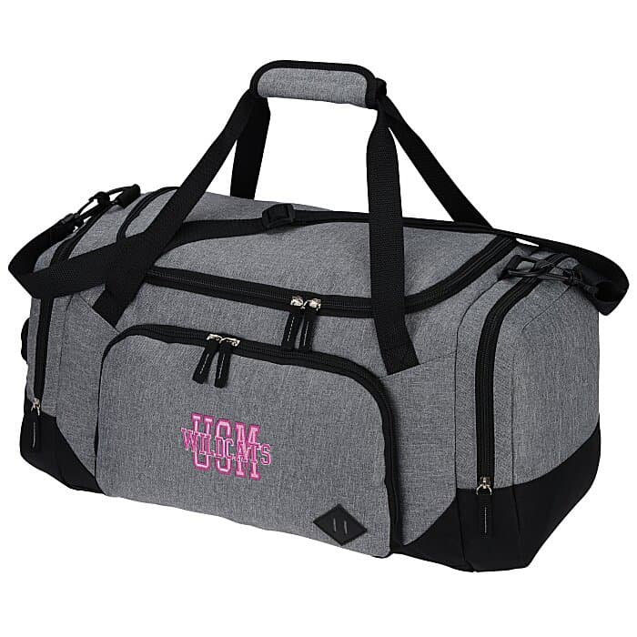 Graphite 21-inch Weekender Duffel - Embroidered