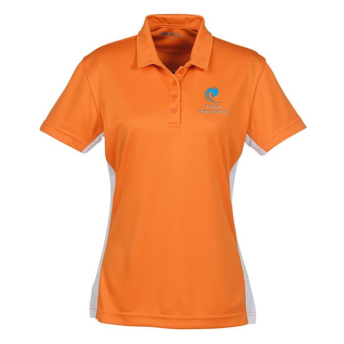 Side Swipe Colorblock Performance Polo - Ladies'