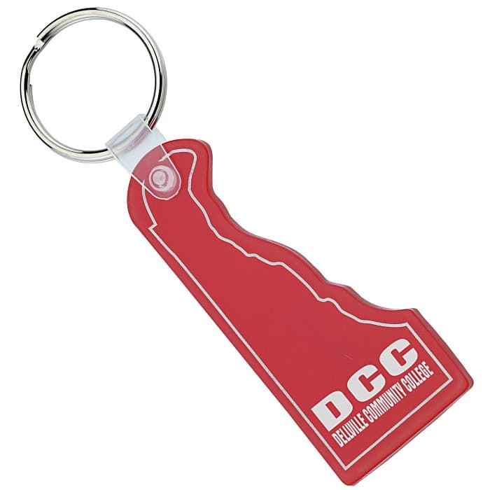 Delaware Soft Keychain - Translucent