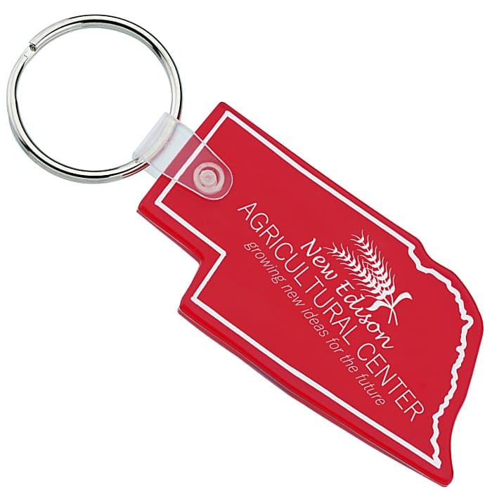 Nebraska Soft Keychain - Translucent