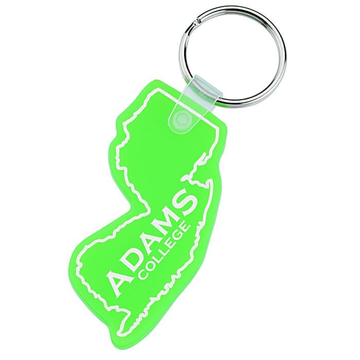 New Jersey Soft Keychain - Translucent