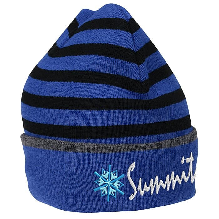 Thin Stripes Cuffed Beanie