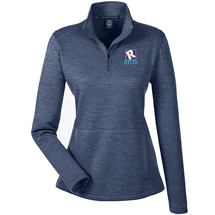 Newbury Melange Fleece 1/4-Zip Pullover - Ladies'