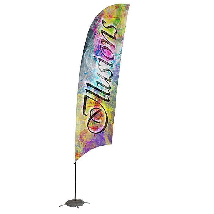 Indoor Value Razor Sail Sign - 15 feet - One Sided