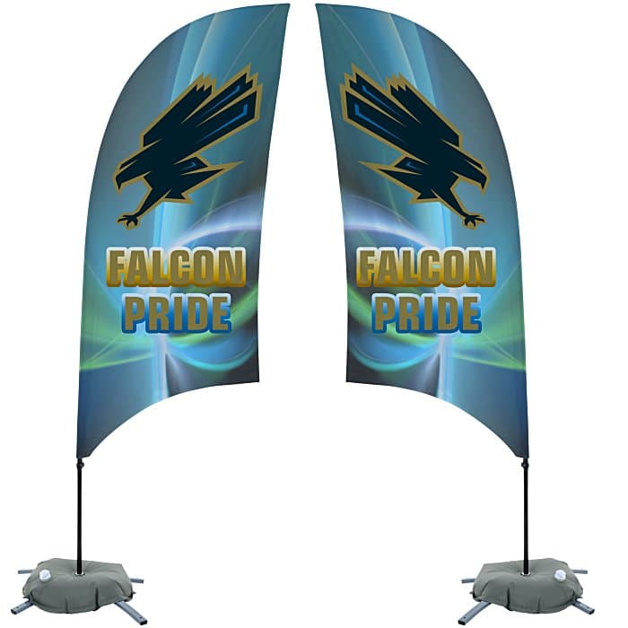 Indoor Value Razor Sail Sign - 7 1/2 feet - Two Sided
