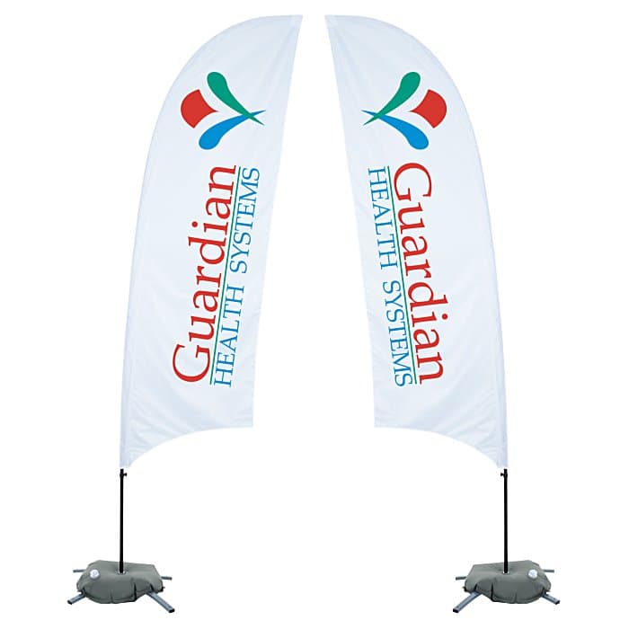Indoor Value Razor Sail Sign - 10 1/2 feet - Two Sided
