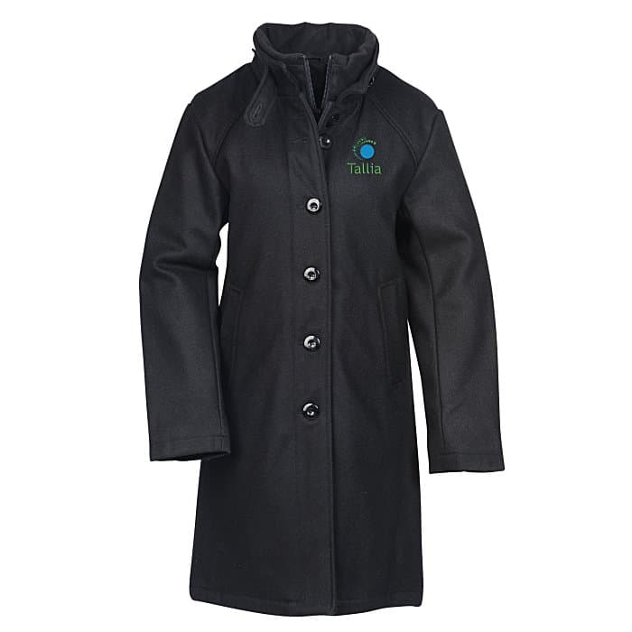 Melton Wool Blend Town Coat - Ladies'
