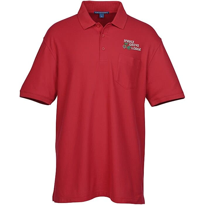 Lightweight Classic Pique Pocket Polo - Men's