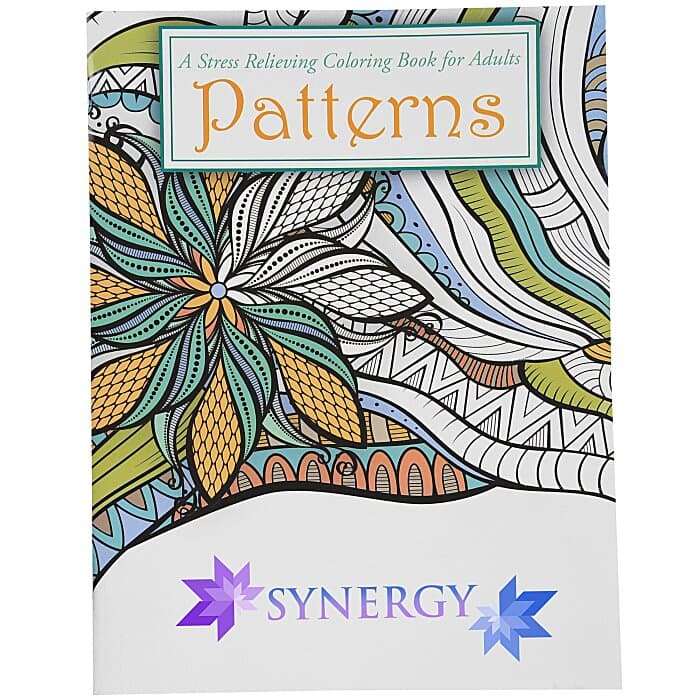Stress Relieving Adult Coloring Book - Patterns - Full Color
