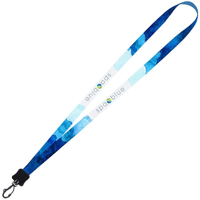 Dye-Sublimated Tubular Lanyard - 1/2 inches - 32 inches - Plastic Swivel Snap Hook
