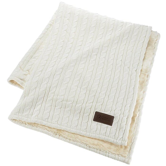 Supreme Cable Knit Cotton Throw