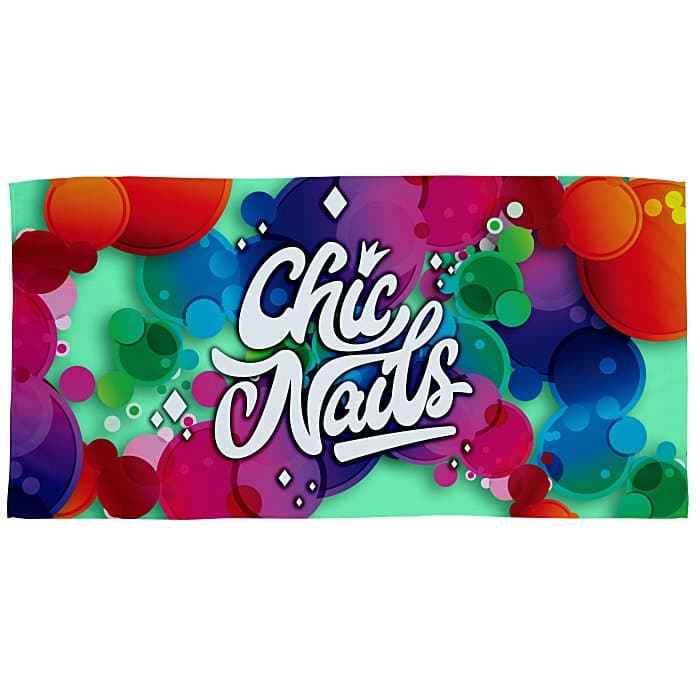 SubliPlush Velour Beach Towel - 30 inches x 60 inches