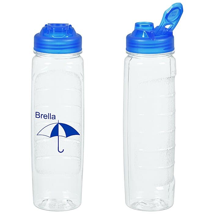 Refresh Clutch Water Bottle with Flip Lid - 28 oz - Clear