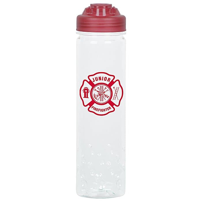 PolySure Inspire Water Bottle with Flip Lid - 24 oz - Clear