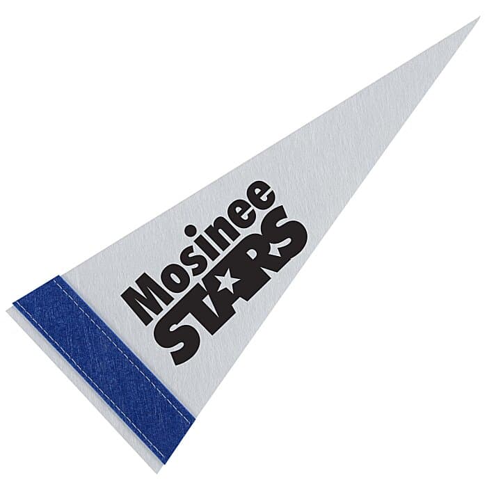 Pennant 4 inches x 10 inches - White