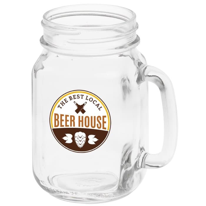 Mason Jar Mug - 16 oz - Full Color
