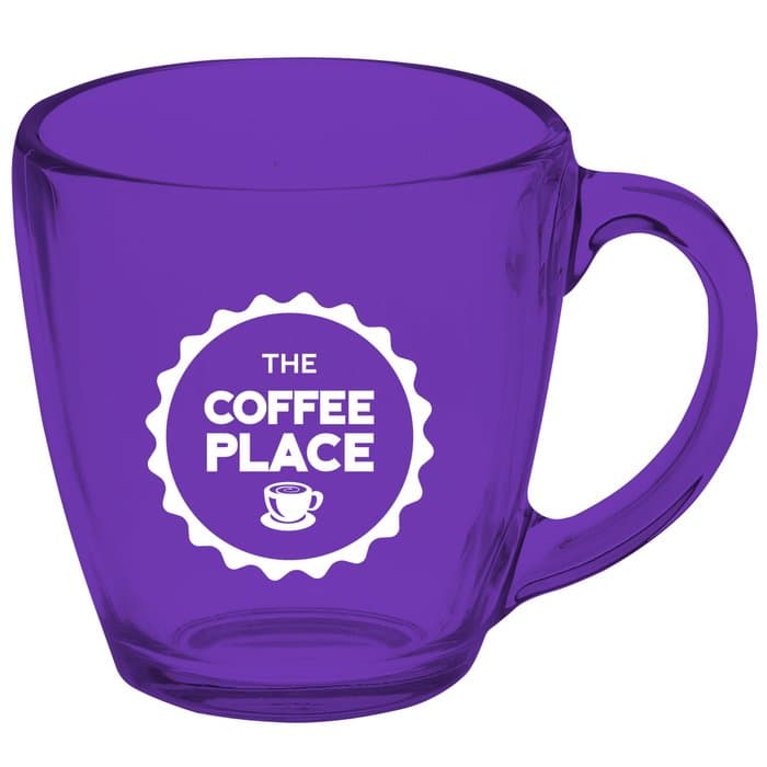 Bistro Glass Mug - 16 oz - Colors