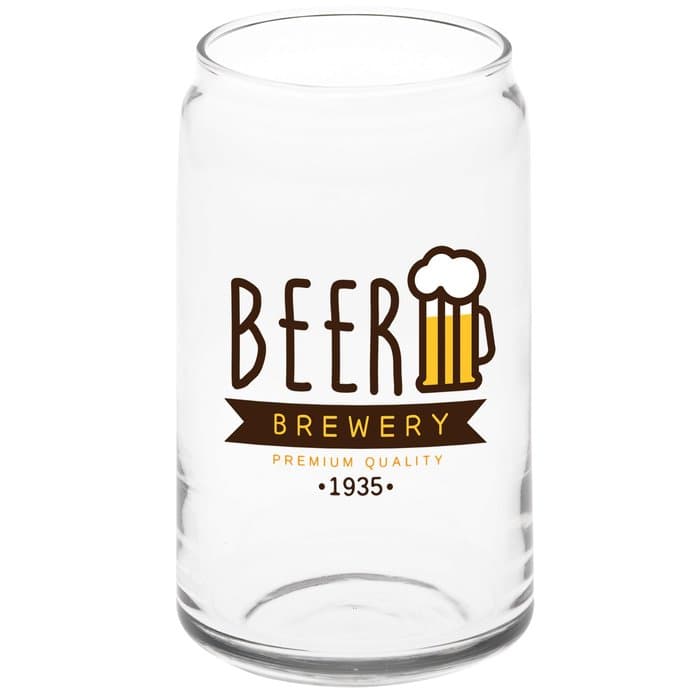 Can Glass - 16 oz - Full Color