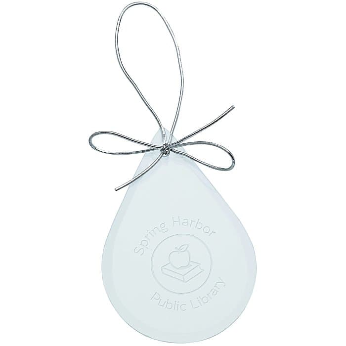 Jade Crystal Ornament - Teardrop