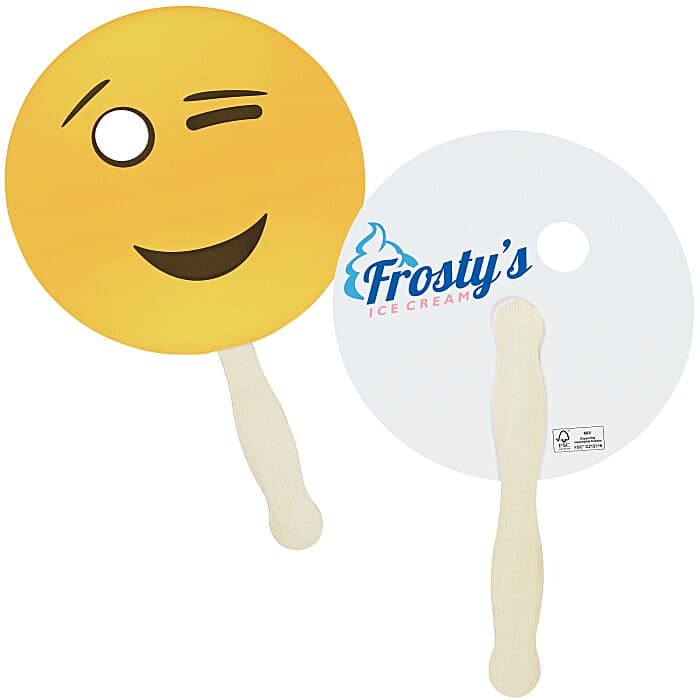 Emoji Hand Fan - Wink