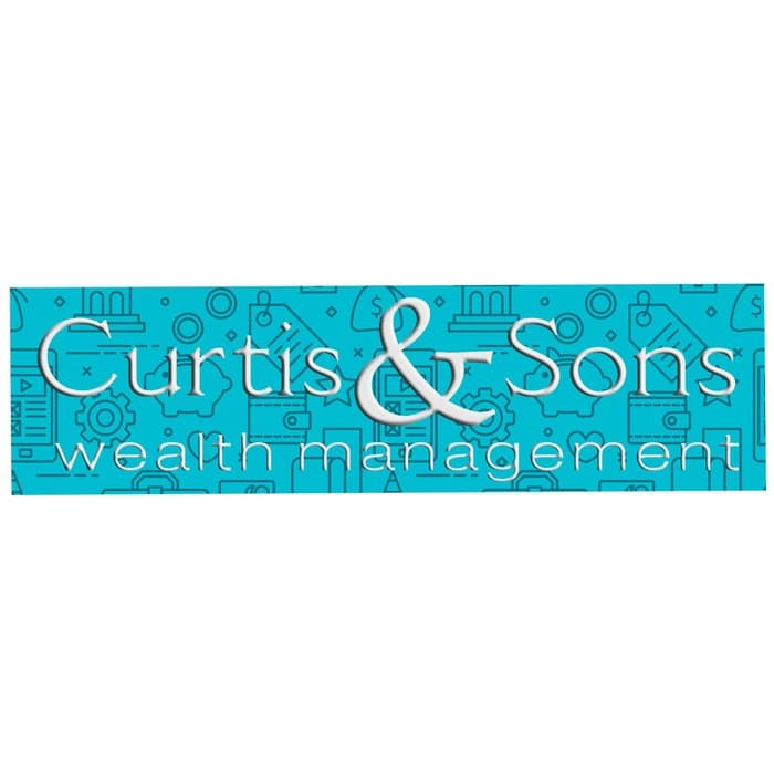 Full Color Static Decal - Rectangle - 1 inch x 3-3/4 inches