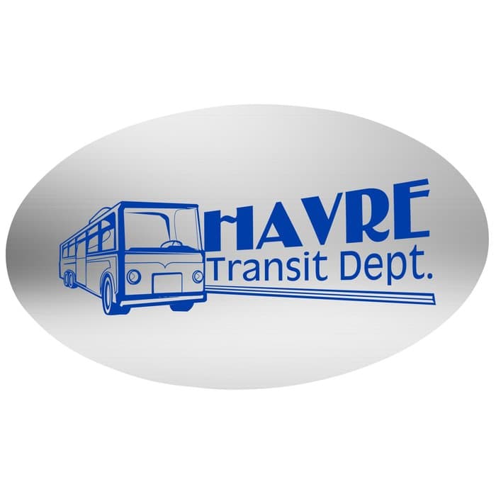 Chrome Sticker - Oval - 3 inches x 5 inches