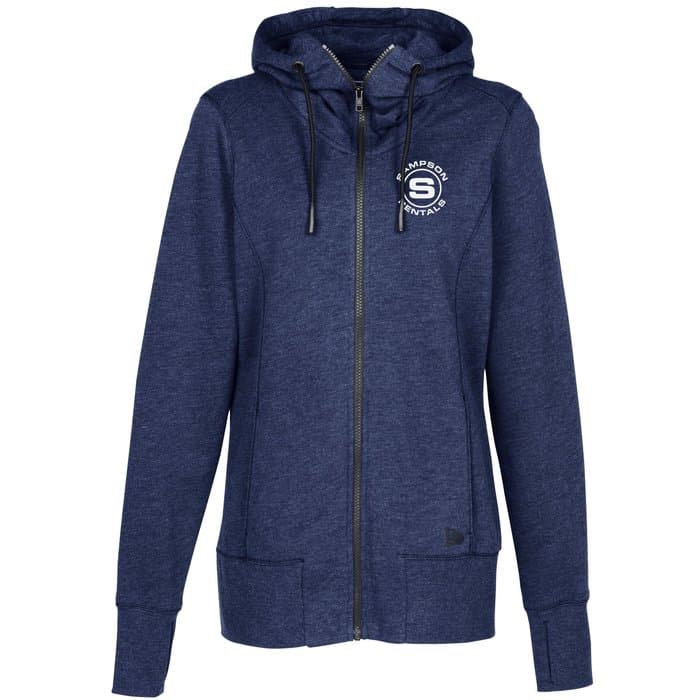 New Era Tri-Blend Full-Zip Hoodie - Ladies' - Screen