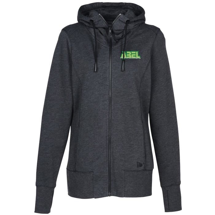 New Era Tri-Blend Full-Zip Hoodie - Ladies' - Embroidered