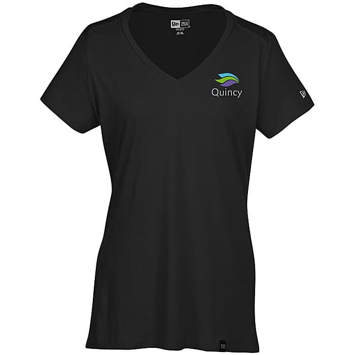 New Era Legacy Blend V-Neck Tee - Ladies' - Embroidered