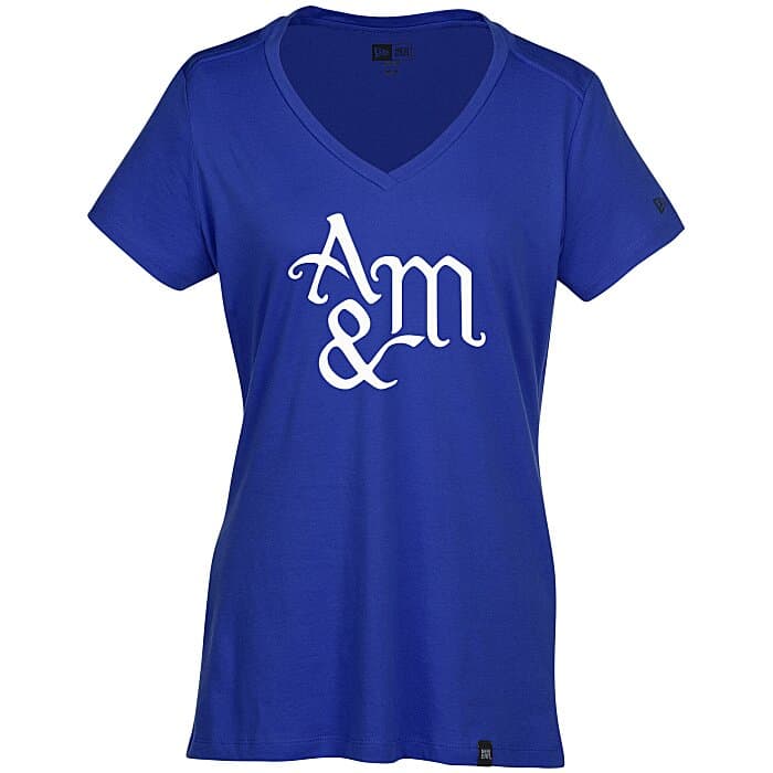 New Era Legacy Blend V-Neck Tee - Ladies' - Screen