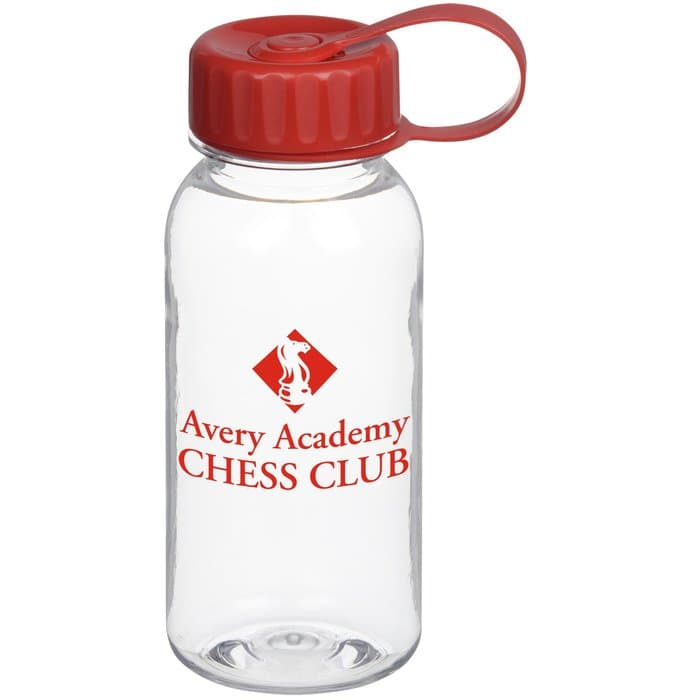Clear Impact Cadet Bottle with Tethered Lid - 18 oz
