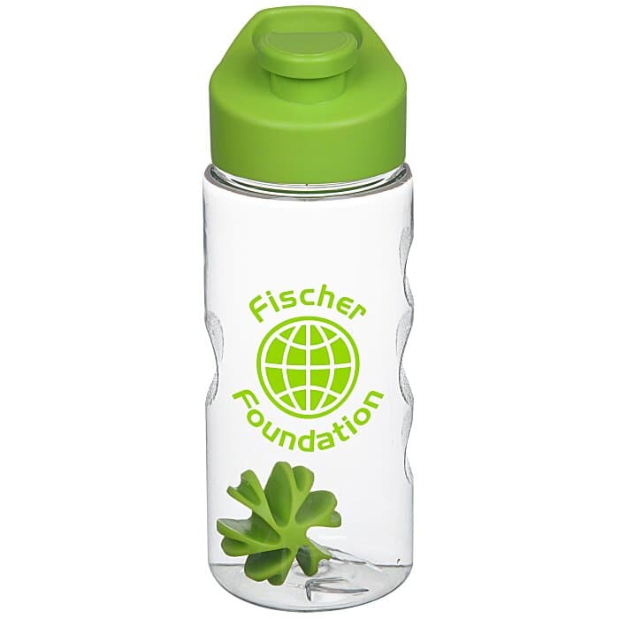 Clear Impact Mini Mountain Bottle with Flip Carry Lid - 22 oz - Shaker
