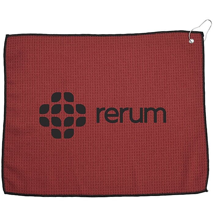 Waffle Knit Golf Towel - 15 inches x 18 inches
