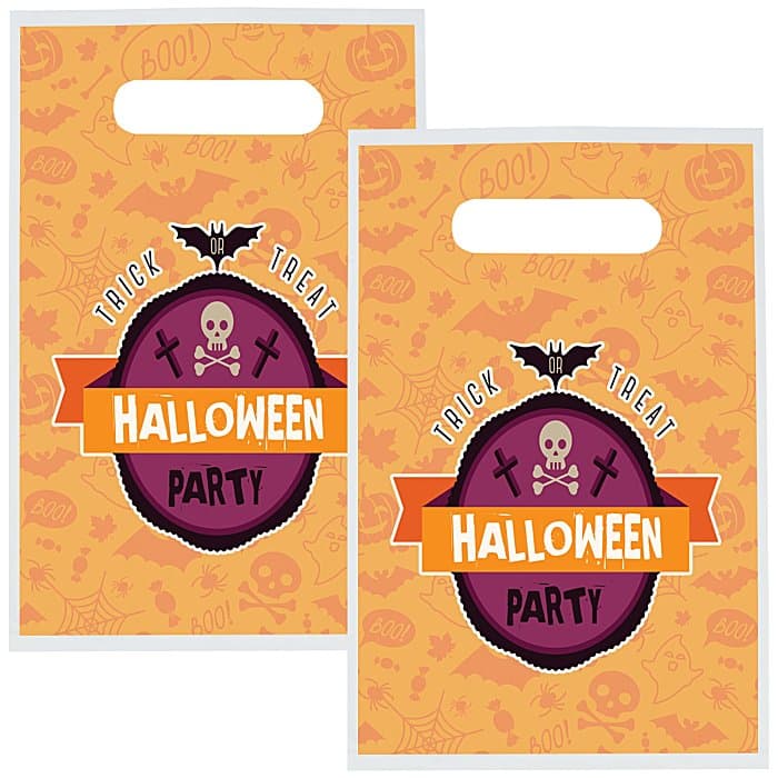 Full Color Die Cut Handle Plastic Bag - 9 inches x 7-1/2 inches - 2 Side Imprint