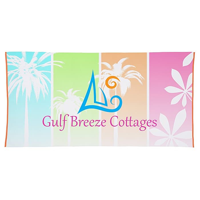 SubliPlush Velour Beach Towel - 30 inches x 60 inches - Heavyweight - Colors
