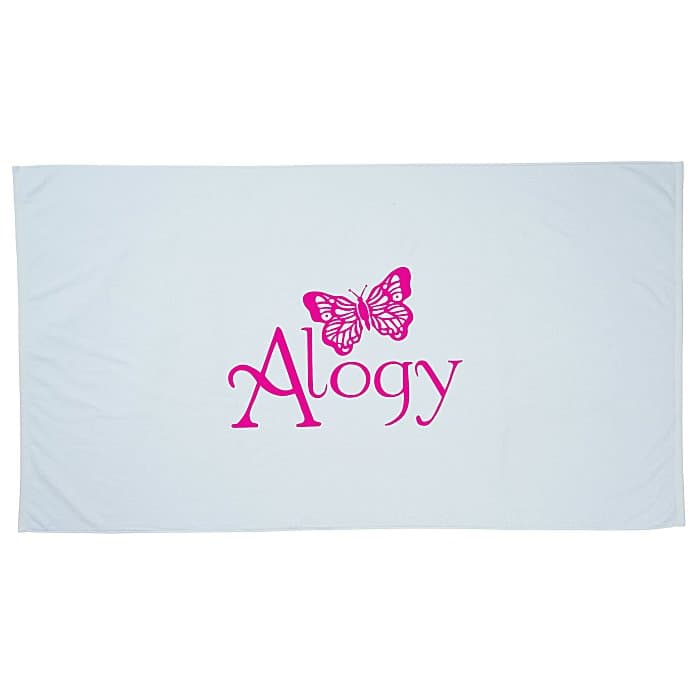 Signature Ultraweight Beach Towel- White