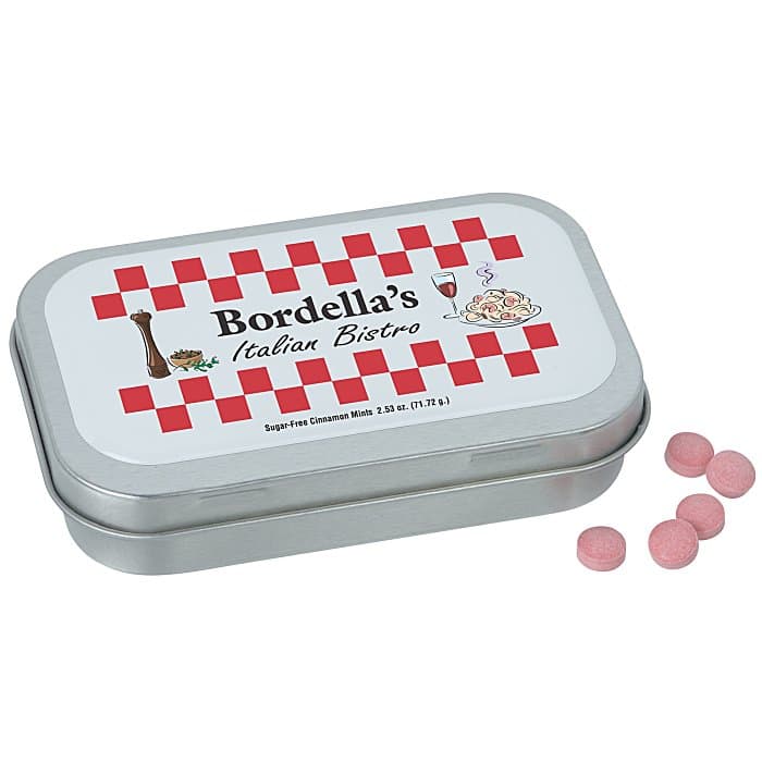 Hinged Mint Tin with Full Color Dome - Large