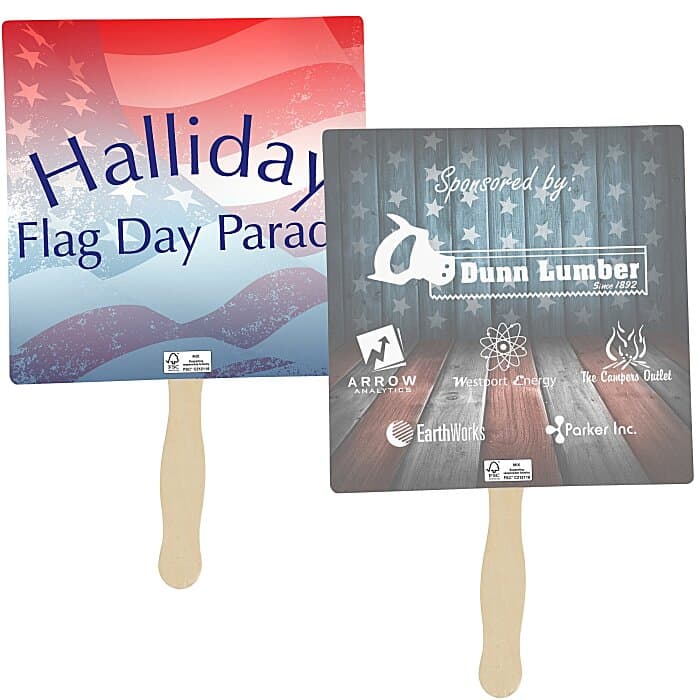 Sandwich Hand Fan - Square