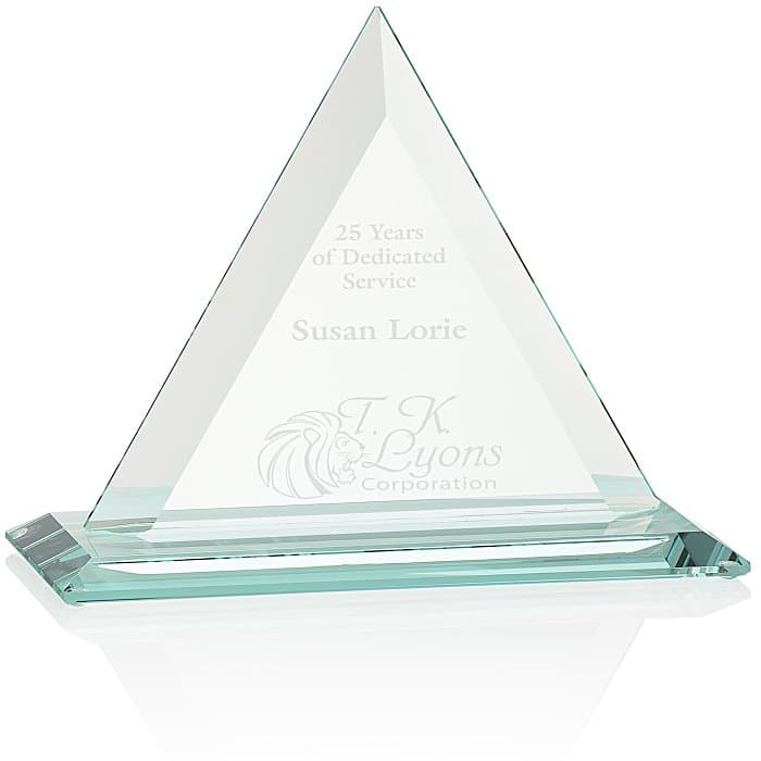 Dresden Triangle Jade Award - 6 inches