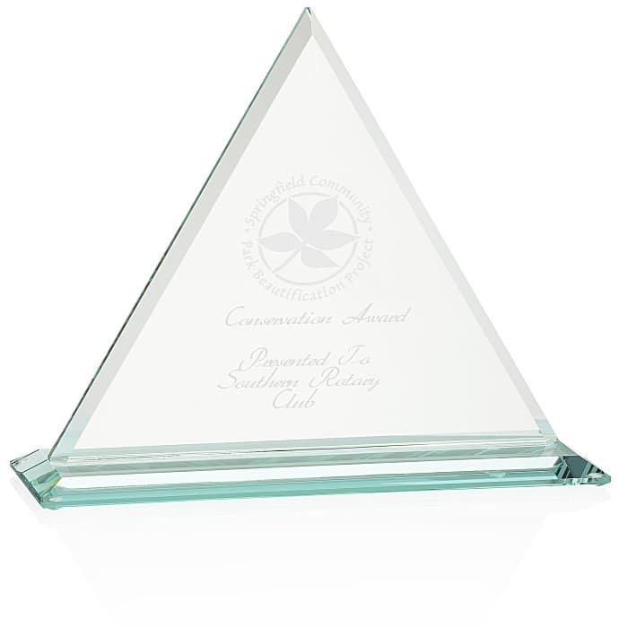 Dresden Triangle Jade Award - 8 inches