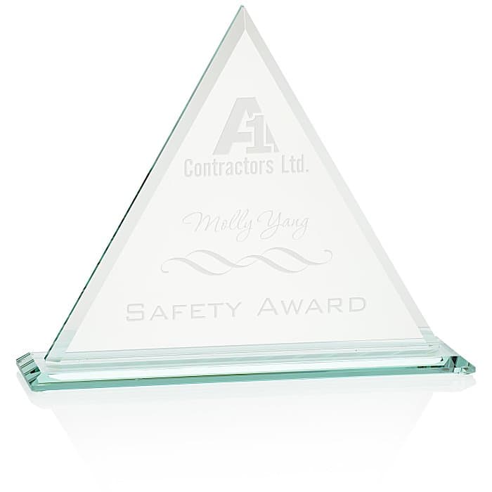 Dresden Triangle Jade Award - 10 inches