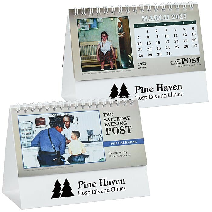 The Saturday Evening Post Norman Rockwell Desk Calendar