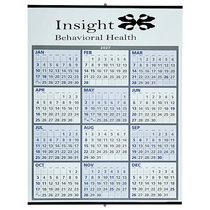 Two-Color Span-A-Year Wall Calendar