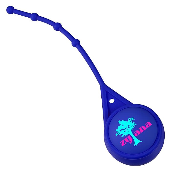 Soft Touch Round Lip Balm with Leash - Full Color